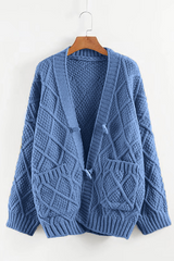 Casual Street Solid Patchwork V Neck Cardigans(5 Colors)