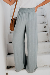 Casual Print Patchwork Straight High Waist Wide Leg Full Print Bottoms(7 colors)