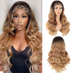 Fashion Casual Gradual Change Patchwork Wigs (Without Headscarf)