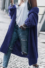 Casual Retro Solid Patchwork Cardigan(5 Colors)