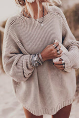 Casual Street Solid Solid Color O Neck Tops