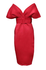 Elegant Solid V Neck One Step Skirt Dresses(2 Colors)