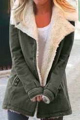 Elegant Solid Buttons Turndown Collar Outerwear(9 Colors)