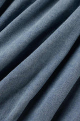 Street Solid Make Old V Neck Short Sleeve High Waist Loose Denim Jumpsuits