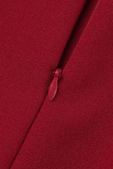 Elegant Solid Patchwork Backless Slit Fold O Neck Straight Dresses(3 Colors)