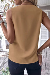 Casual Simplicity Solid Patchwork V Neck Blouses(4 Colors)