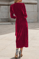 Celebrities Elegant Solid Strap Design V Neck Princess Dresses(6 Colors)