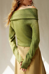 Sexy Solid Backless Off the Shoulder Sweaters (5 Colors)