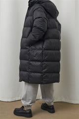 Casual Solid Patchwork Hooded Collar Outerwear(3 Colors)