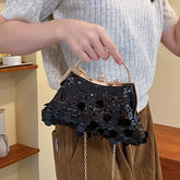 Street Solid Sequins Patchwork Bags(5 Colors)