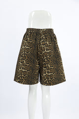 Street Leopard Print Patchwork Loose High Waist Full Print Bottoms
