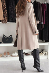 Casual Solid Color Cardigan Turndown Collar Outerwear(4 Colors)