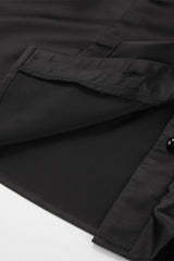 Casual Buttons Ruffle Mandarin Collar Blouses