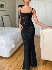 Carolyn Lace Up Maxi Dress