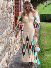 Printed Fashion Temperament Set Dress