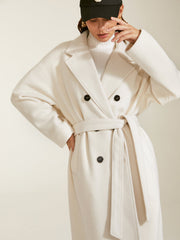 Double Breasted Notch Lapel Overcoat