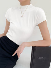 Snowflake Mock Neck Knit Top