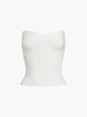 Solid Ribbed Tube Top
