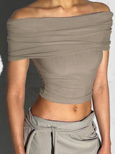 Plain Ruched Short Top