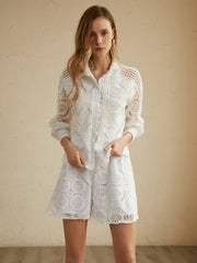 Lace Overlay Two Piece Shorts Set