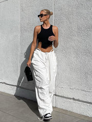 Jersey Asymmetrical Hem Cami Top