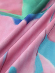 Printed Backless Halter Top