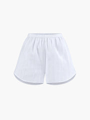 Cotton Semi-Sheer Shorts Set