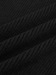 Contrast Trim Slim Sweater Vest