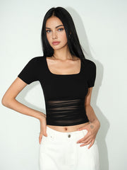 Slim Semi-Sheer T-Shirt