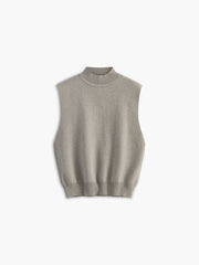 Stand Collar Sweater Vest