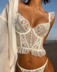 Delicate Dreams Lace Corset Top