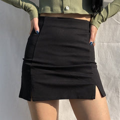Midnight Magic High Waist Mini Skirt
