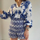 Maci Blue Vintage Boho Shorts