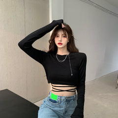 Florence O-neck Drawstring Top