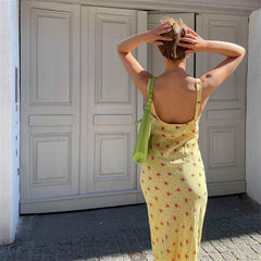 Birdie Ruffle Slim Floral Dress