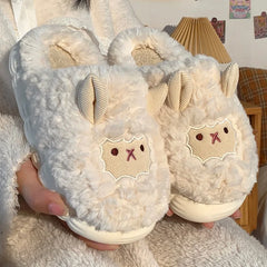 Saint Furry Plush Slippers
