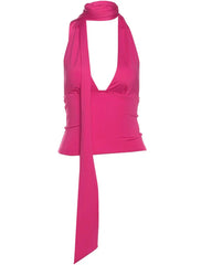 Mina Backless Scarf Tank Top