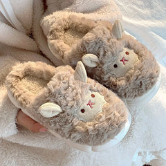 Saint Furry Plush Slippers