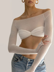 Brett Mesh Crop Top