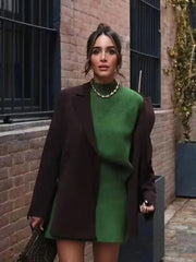 Neema Knitted A Line Mini Skirt Set