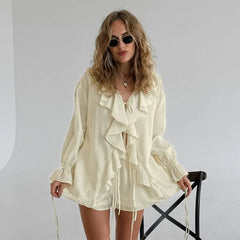 Edith Ruffled Shorts Set