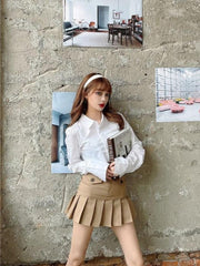 Nora Pleated Mini Skirt