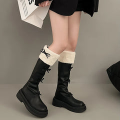 Rae Butterfly Knot Knee High Boots