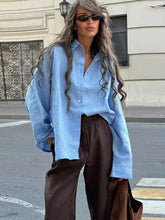 Elegant Cotton Linen Blouse
