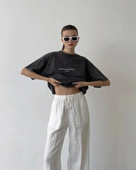 Acid Washed Print TShirt Vintage Tops