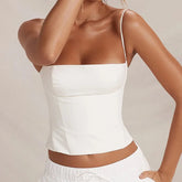 Backless Bustier Crop Top