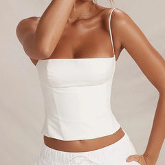 Backless Bustier Crop Top