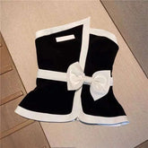 Black Off the Shoulder Bow Tank Top