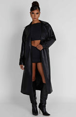 Chi Trench Coat - Black