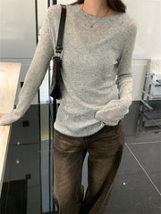 Cotton Slim Tee Top